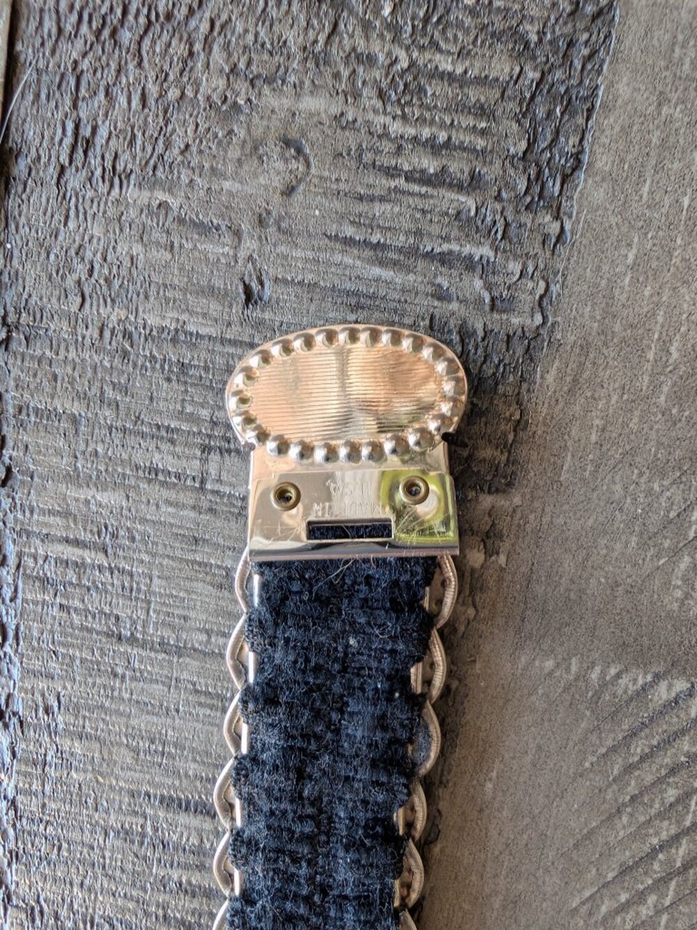 Vintage Silver Stretchy Metal Medallion Concho Belt 80s 90s Y2K - Picture 5 of 6